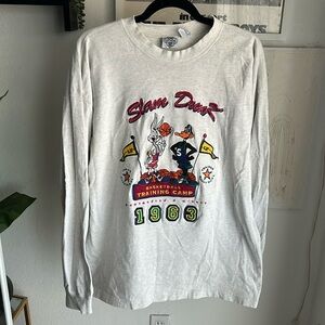 Vintage ACME Slam Dunk Looney Tunes Basketball Training Tshirt